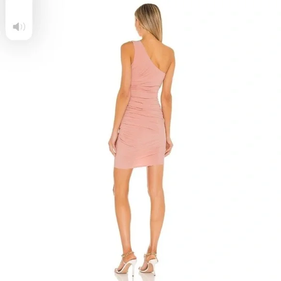 Michael Costello x Revolve NWT Kimberly Mini Dress in Light Mauve size Small - Picture 3 of 9